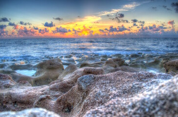 Blowing Rocks Preserve Park Hobe Sound, Jupiter Island Florida.