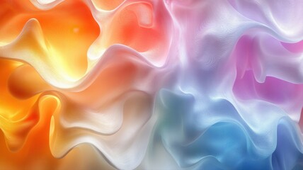 Obraz premium Abstract Colorful Fluid Texture with Soft Waves and Swirls