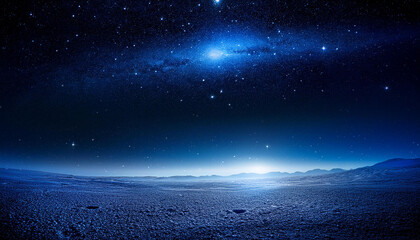 a dark blue background with stars galaxies and area dirt viewing the universe in an abstract way wide background