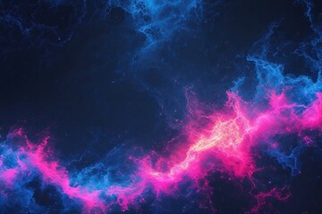 Naklejka premium Vibrant Dark Blue and Pink Abstract Background with Glowing Gradient and Grainy Noise Texture