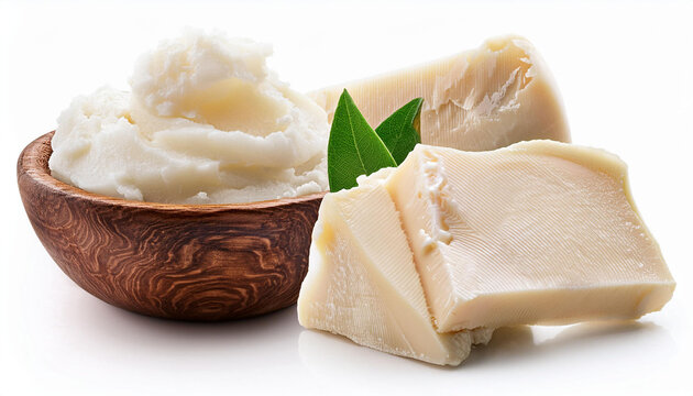 sheabutter isoliert auf weissen hintergrund freisteller obvious