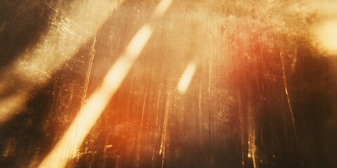 Dreamy Vintage Light Leak Overlay with Soft Golden Hues, Faded Red Flares, and Dusty Grain Texture for a Cinematic Nostalgic Film Effect