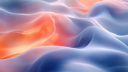 Obraz premium Smooth Gradient Waves of Colorful Abstract Background Design