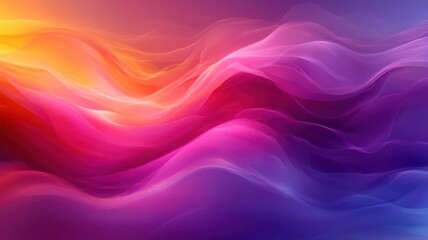 Fototapeta premium Abstract Colorful Waves of Light in Warm and Cool Tones