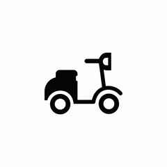 scooter vehicle icon sign vector