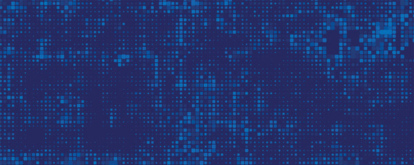 Abstract dot halftone blue color pattern gradient texture background. Used for graphics pop art comics style. © Ikmaul