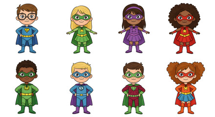Superhero Kids Team generative AI 