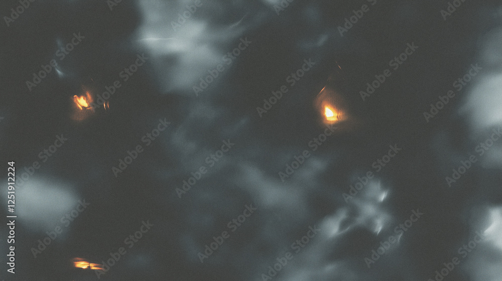 Poster abstract dark swirl with mysterious glowing elements in motion