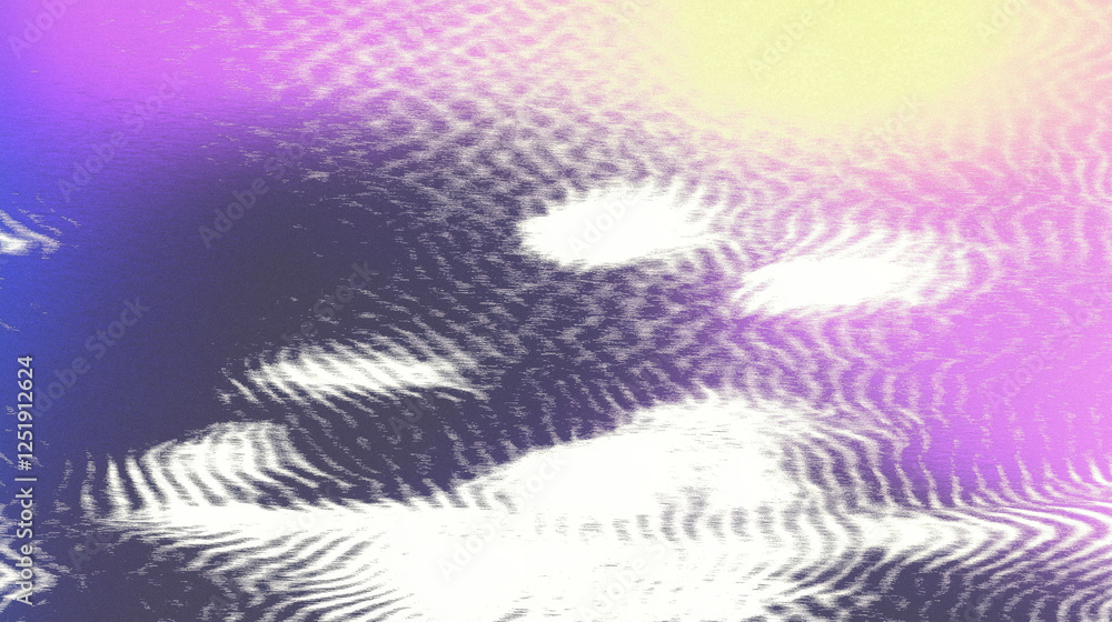 Poster abstract vaporwave texture with distorted noise and vibrant gradient background