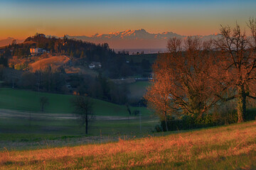 Paesaggi dalle colline di Valmadonna - Alessandria - Piemonte - Italia