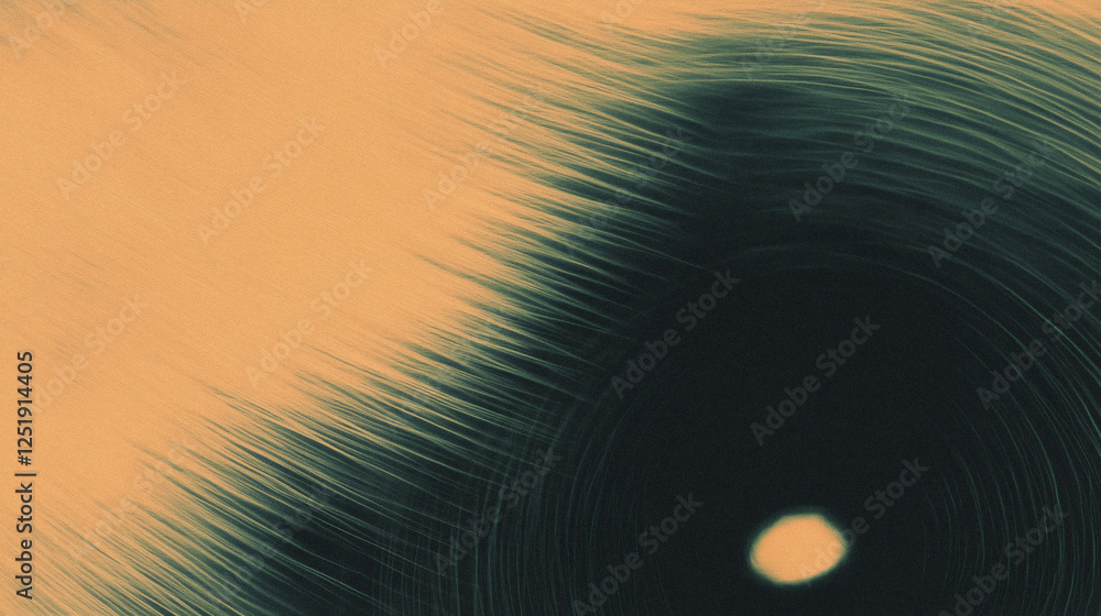 Poster Abstract artistic texture with circular focus and dynamic lines