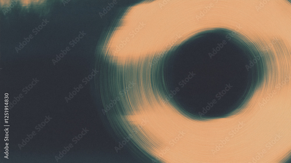 Aufkleber abstract circular pattern with soft tones and textured design