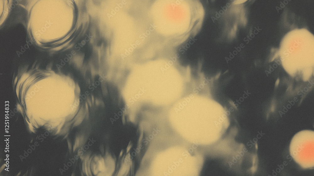 Aufkleber abstract blurred bokeh lights in warm tones creating a dreamy background