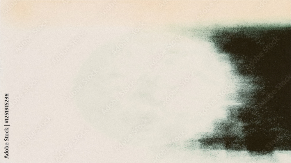 Poster abstract moon in hazy sepia tone with dark gradient effect