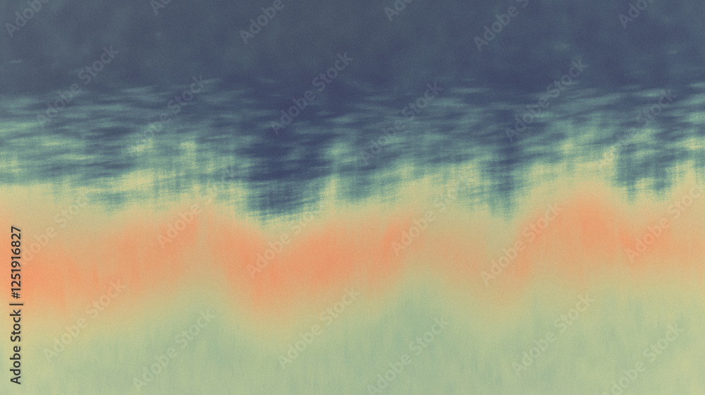 Aufkleber abstract gradient waves in soft pastel hues creating a calming visual effect