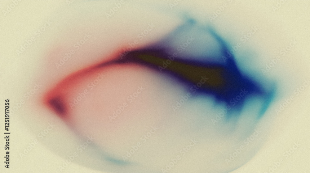 Poster abstract blurred circular gradient with soft red and blue tones