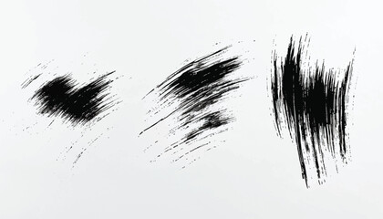 Obraz premium Grunge texture. Monochrome texture. Grunge black and white pattern. Brush strokes. Scratches Strokes. Abstract background.