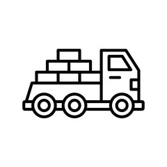 Logistics Delivery Truck Icon