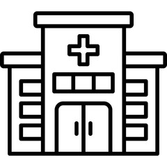 Fototapeta premium Hospital Icon