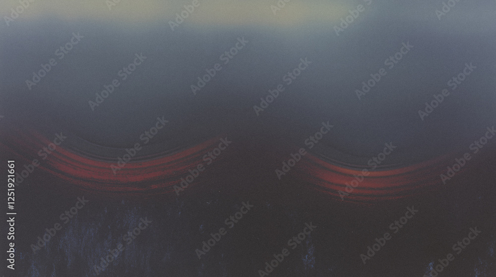 Aufkleber abstract gradient with dark red waves and textured dark background