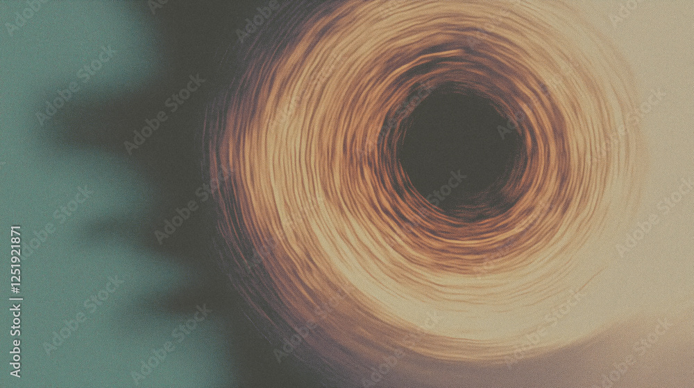 Poster abstract swirling motion and light patterns in circular form