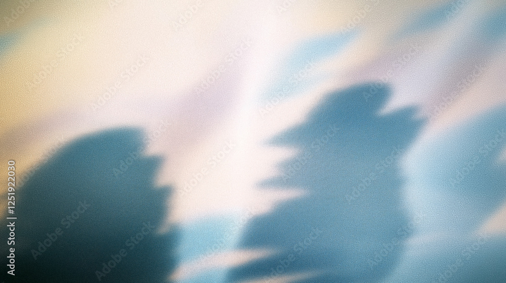 Aufkleber abstract pastel color light shadow pattern with soft blur texture