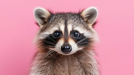 Obraz premium Raccoon in the forest in the natural environment