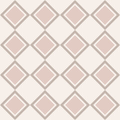 Seamless geometric, beige pattern on a beige background