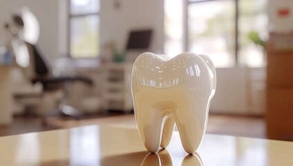Dental Care: A Gleaming Tooth in a Modern Dental Office