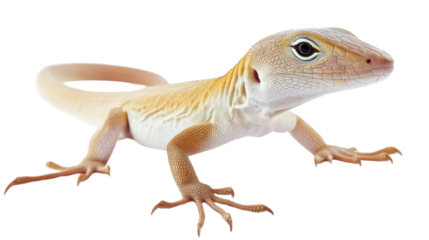 Close-up of lizard on transparent background