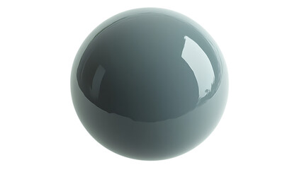 Glossy transparent sphere with reflective surface