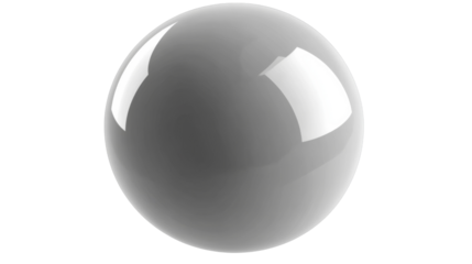 Glossy transparent sphere on checkered background