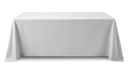 Blank White Tablecloth generative AI