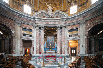 Obraz premium Sant'Andrea al Quirinale baroque styled church in Rome, XVII century work of the famous architect Lorenzo Bernini, Italy