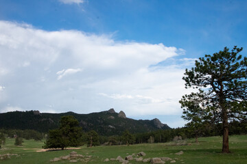 Fototapeta premium Colorado Rural Landscape in Early Spring