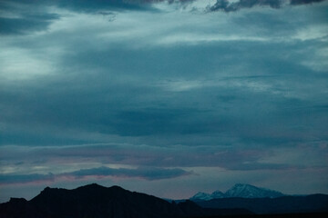 clouds in the sky waning light
