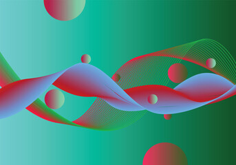 vector illustration of an abstract wave background. Abstract Wave Background