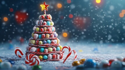 Colorful and Tasteful Marshmallow Christmas Tree