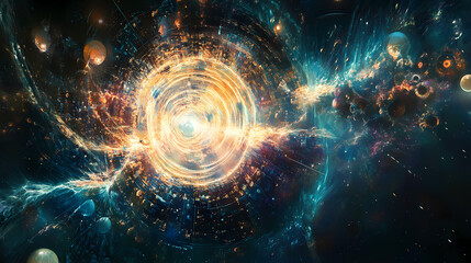 In the complex realm of clockwork, gears mesh with exactitude, conducting the eternal choreography of time. Clockwork Realms. Illustration