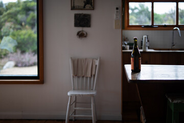 white timber retro vintage chair kitchen home
