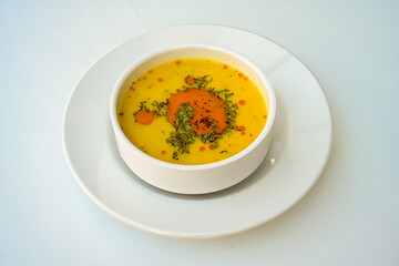 Yayla Corbasi known as Turkish yogurt soup