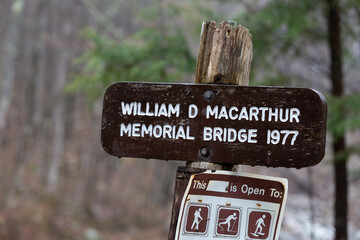 Appalachian Trail William D Macarthur Memorial Bridge Vermont