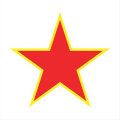 star icon red icon, and green icon  on a white background