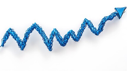 Fototapeta premium Financial data visualization in blue tones images