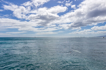 Beautiful Waikiki Beach Hawaii summer