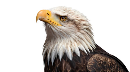 american bald eagle on transparent background PNG 