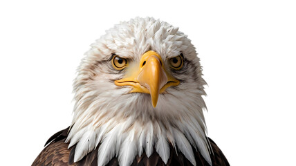 bald eagle isolated on white transparent background PNG 