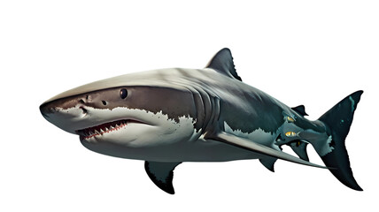 shark isolated on white background
