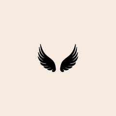 Wing icon flat vector design.