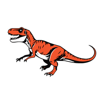 recommend clip art: Hand Drawn T-Rex Dinosaur Vector Illustration